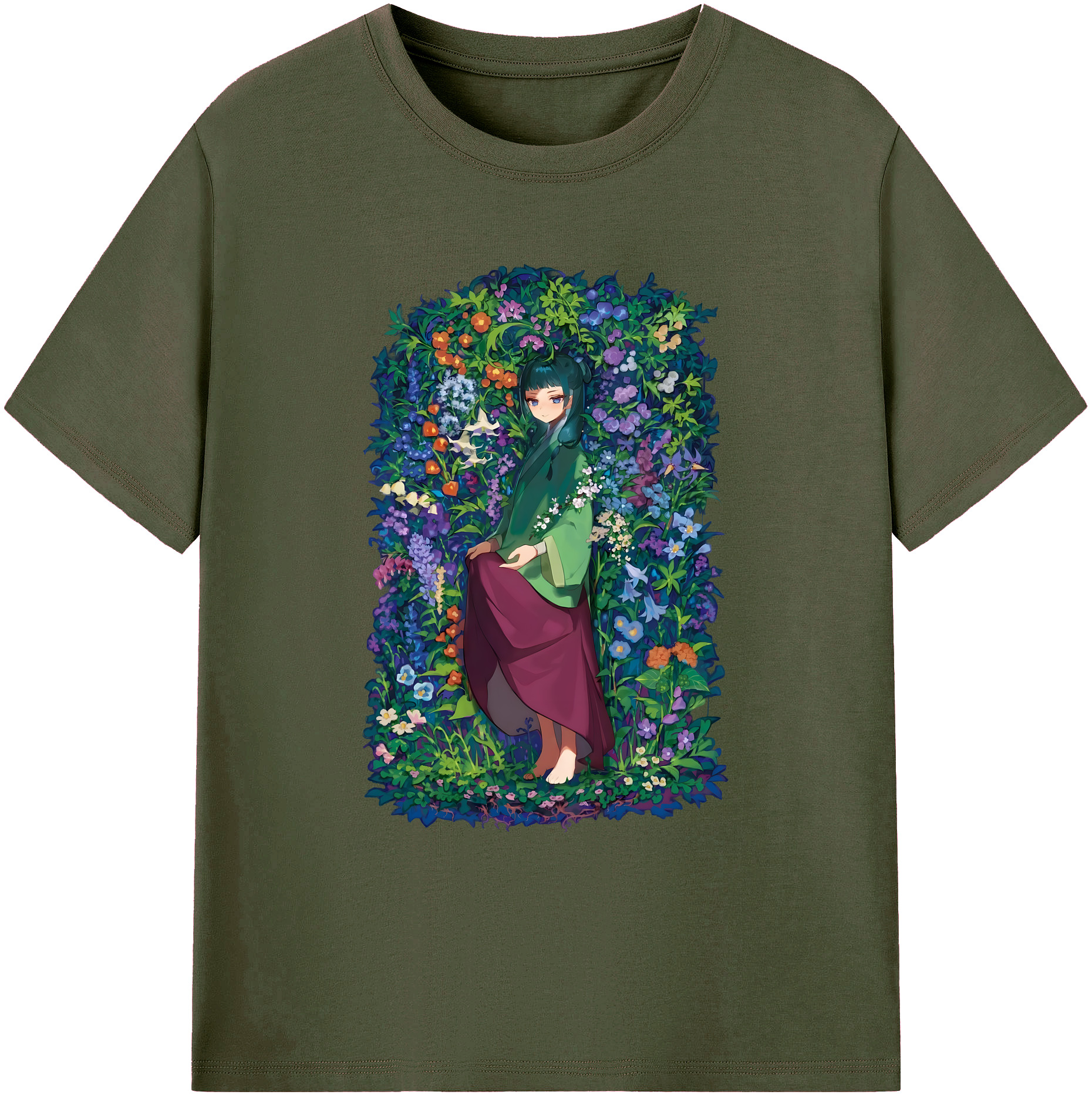 （画像用） 薬屋のひとりごと The Apothecary Diaries 綿100％ メンズ半袖Tシャツ｜肌触りやわらか＆通気性